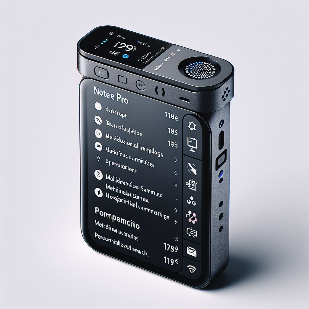 "Découvrez le Note Pro de Plaud.ai: un assistant de prise de notes intelligent doté d'écran OLED et 50h d'autonomie à 189€ seulement!"