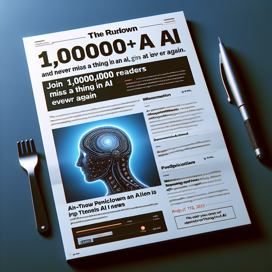 "Rejoignez plus d'un million de lecteurs pour repérer toutes les actualités de l'IA: Ne manquez plus jamais les enjeux clés de l'Intelligence Artificielle!"