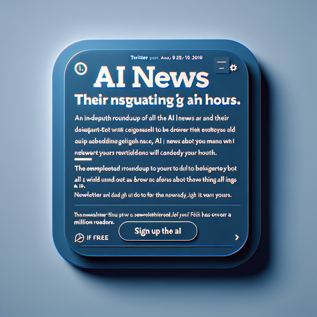 "Ne manquez plus jamais une actualité IA ! Rejoignez notre million de lecteurs et recevez une analyse complète gratuitement !"