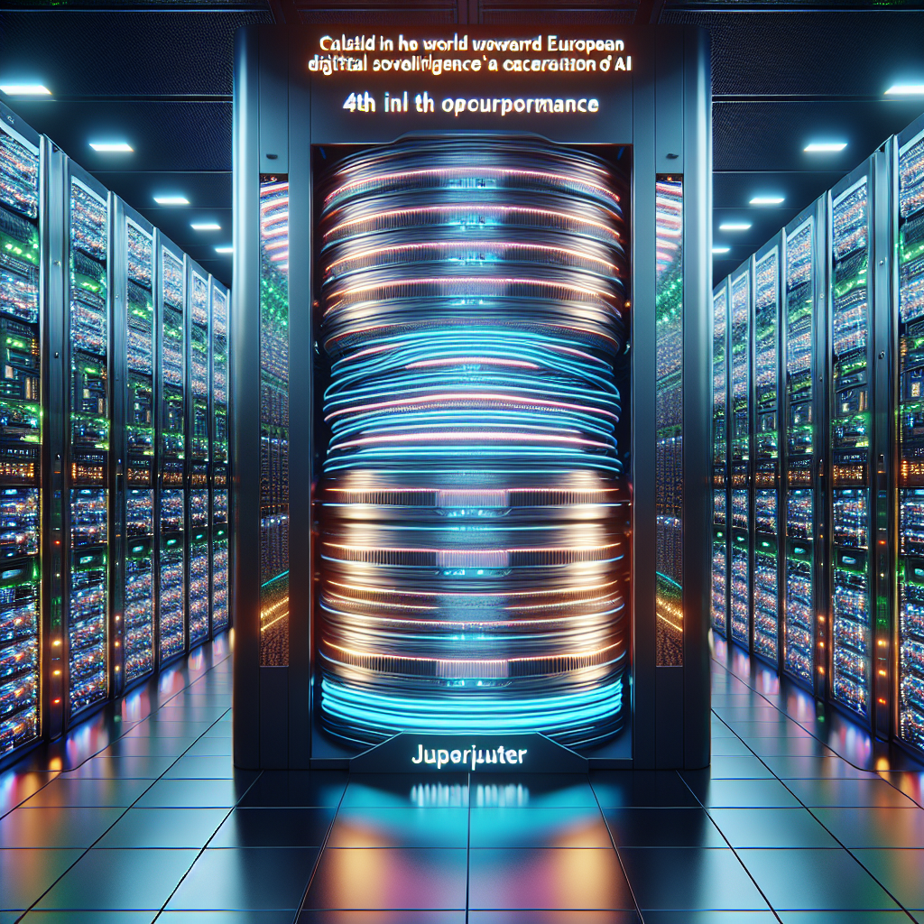 "JUPITER, 4e supercalculateur mondial, propulse l'Europe à l'ère de l'exascale et renforce sa souveraineté numérique!"