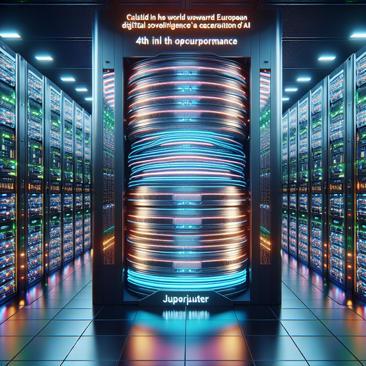 "JUPITER, 4e supercalculateur mondial, propulse l'Europe à l'ère de l'exascale et renforce sa souveraineté numérique!"