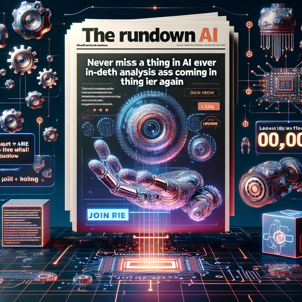 "Ne manquez plus rien dans le monde de l'IA : Rejoignez plus d'un million de lecteurs gratuitement !"