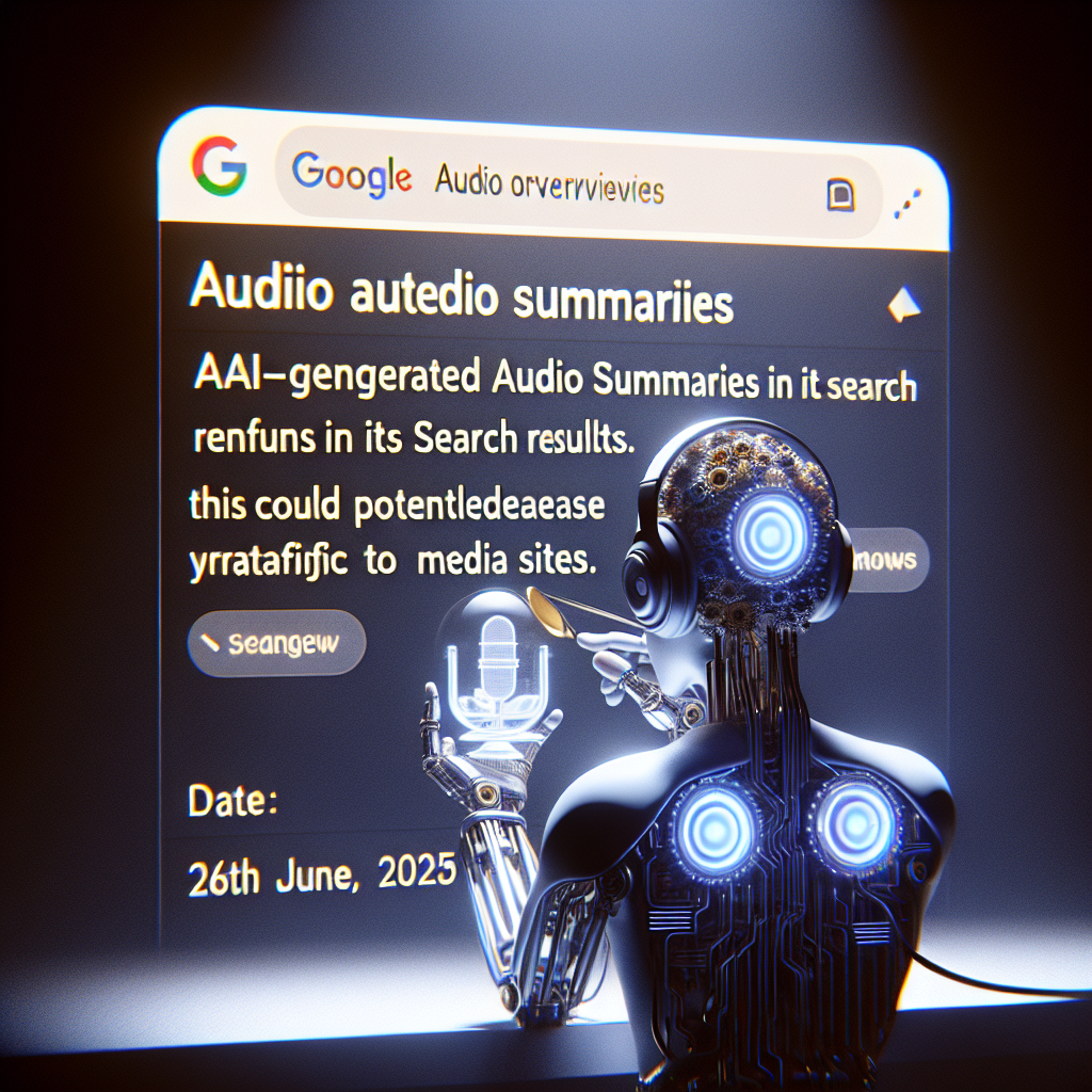 "Audio Overviews : quand l'IA de Google transforme le paysage des recherches en ligne"