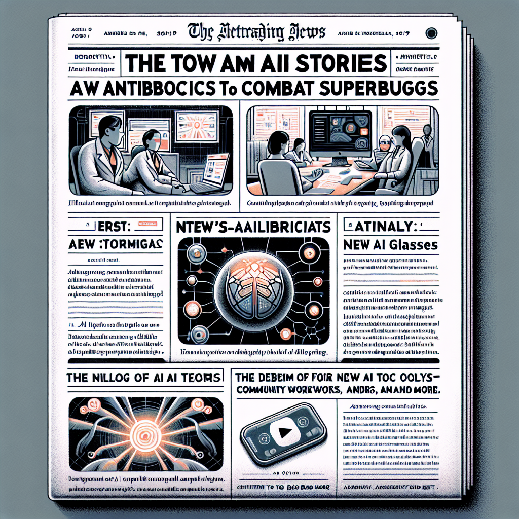 "IA : Nouveaux Antibiotiques contre les Superbactéries, Google réduit la taille de son Modèle Gemma, l'Automatisation de la Surveillance Web et HTC défie Meta avec ses Nouvelles Lunettes d'IA !"