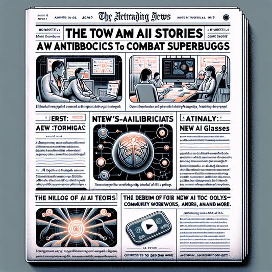 "IA : Nouveaux Antibiotiques contre les Superbactéries, Google réduit la taille de son Modèle Gemma, l'Automatisation de la Surveillance Web et HTC défie Meta avec ses Nouvelles Lunettes d'IA !"
