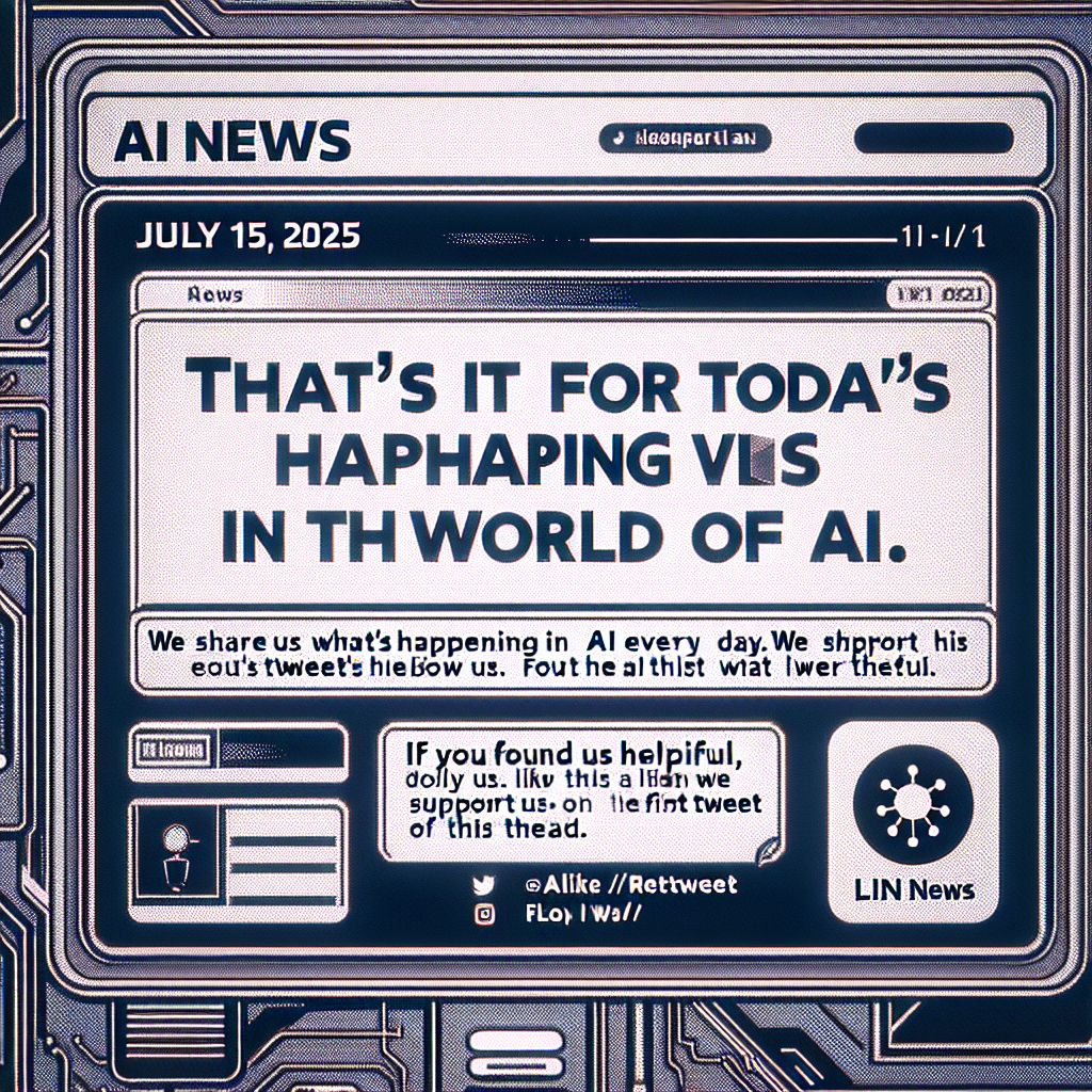 "Dernières Nouvelles sur l'IA: Suivez-nous sur @TheRundownAI pour rester informé quotidiennement!"