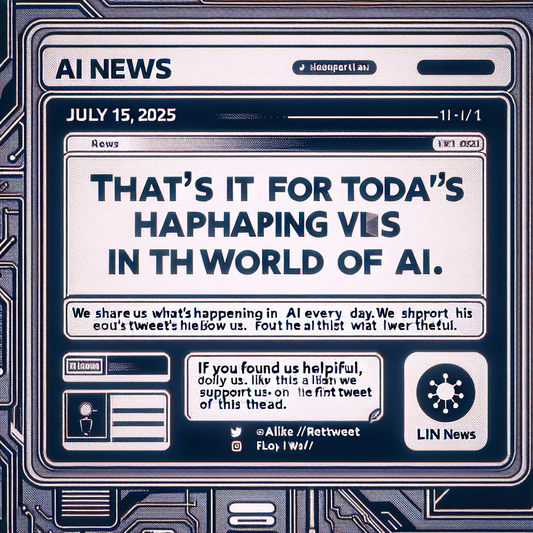 "Dernières Nouvelles sur l'IA: Suivez-nous sur @TheRundownAI pour rester informé quotidiennement!"