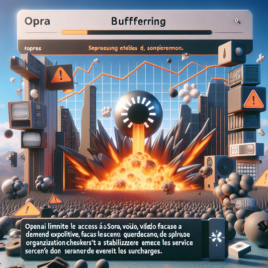 "Face à la demande, OpenAI restreint l'accès à Sora pour préserver la qualité du service !"