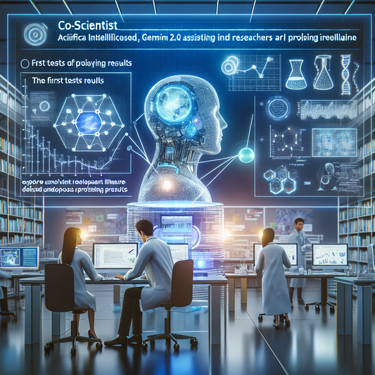 "Google lance Gemini 2.0 : l'IA co-scientifique révolutionnaire pour la recherche en biomédecine !"