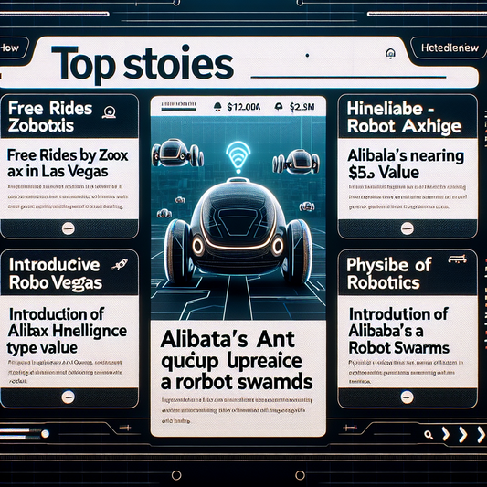 "Zoox lance des taxis robots gratuits à Vegas, Ant Group d'Alibaba dévoile son premier humanoïde, et Hive Robotics lève 2,3M$ pour ses essaims de robots : toutes les dernières nouvelles du monde de la robotique !"