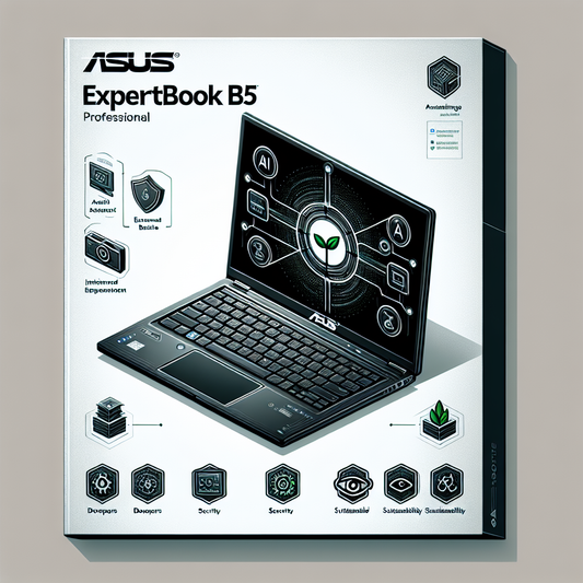"Asus Expertbook B5 : puissance, IA avancée et sécurité pour développeurs et data-scientistes"
