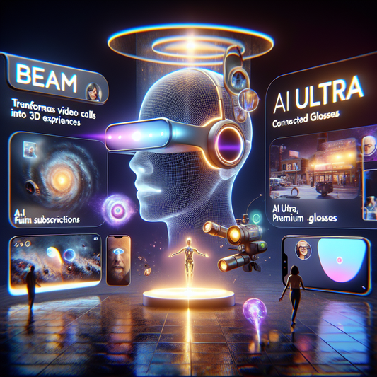 "Google I/O 2025 révolutionne notre quotidien : Appels vidéo 3D, abonnement premium AI et lunettes connectées Android XR!"