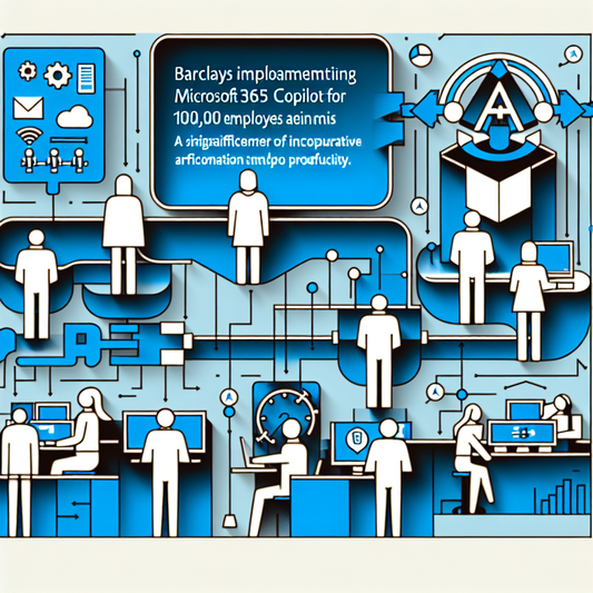 "Barclays propulse la productivité de ses 100K employés avec l'IA de Microsoft 365 Copilot!"