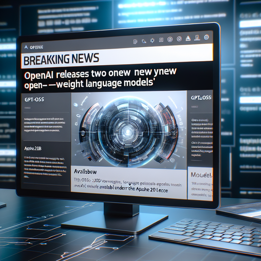 "OpenAI inaugure une nouvelle ère d'ouverture avec deux modèles inédits GPT-OSS-120B et GPT-OSS-20B!"