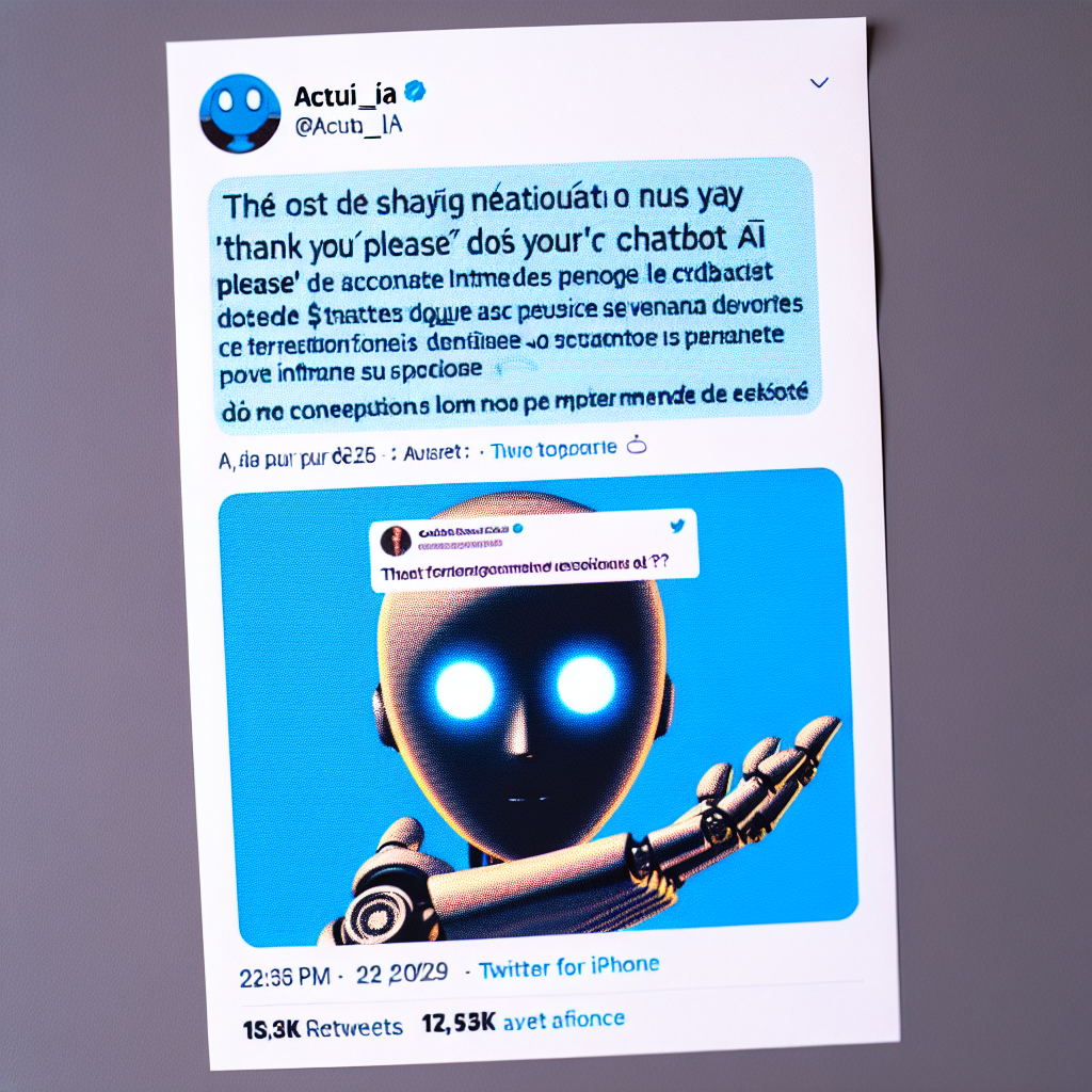 "La Diplomatie avec l'IA : Le Coût Surprenant des Politesse en Dialogue avec ChatGPT d'OpenAI"