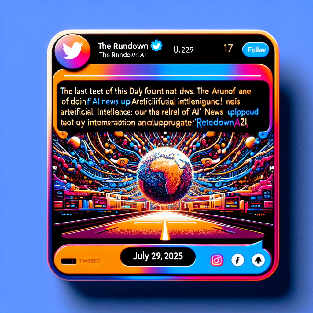 "Ne manquez aucun scoop sur l'IA : suivez-nous @TheRundownAI ! Aimé notre contenu ? Soutenez-nous !"